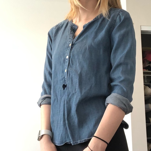 Chambray Button Shirt - Picture 2 of 2